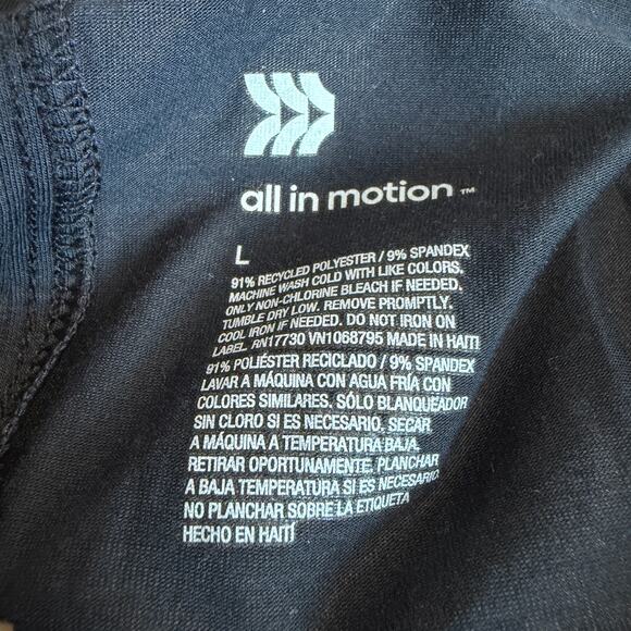 All in Motion Women's Black Active Muscle Tank Top - Size Large - NWT - Picture 2 of 8